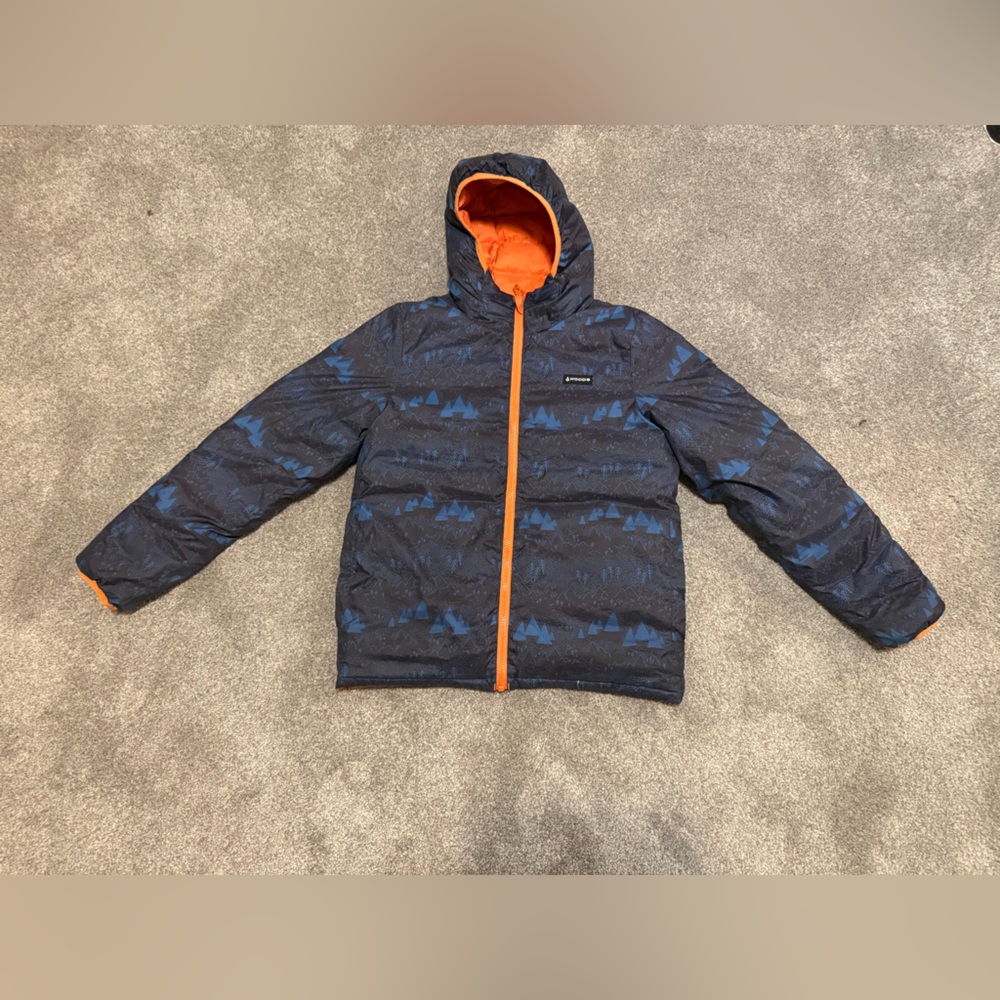 WOODS reversible Navy/Orange Hooded Jacket